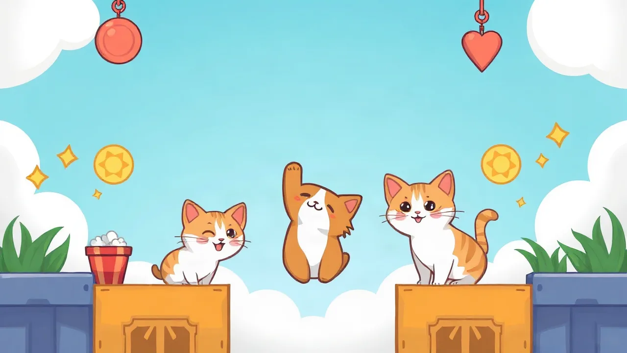 Cat Drop Collection: A Jumping Cat and a Veterinary Activity image