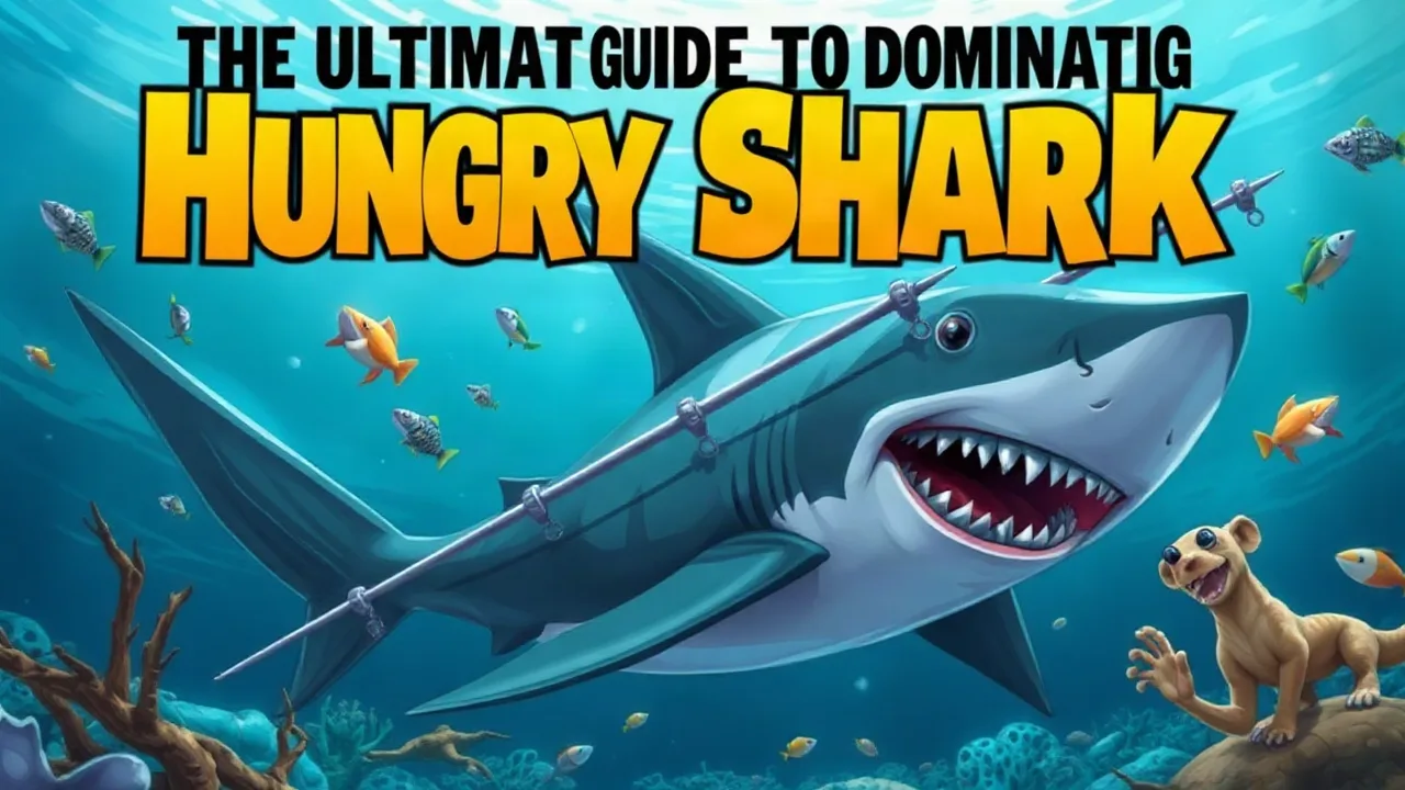 Hungry Shark Browsing: Feeding Action or an Anchor Puzzle image
