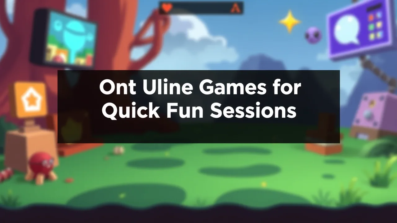 Best Online Games for Quick Fun Sessions image