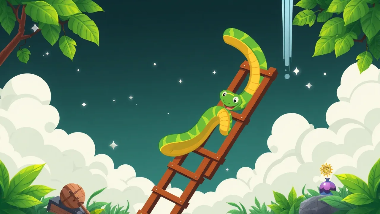 snake on a ladder: Fun Family Game image