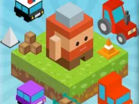 Blocky Fun Roads background