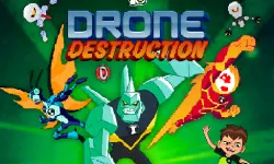 Ben 10 Drone Destruction