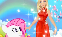 Barbie and Pony Dressup