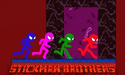 Stickman Brothers Nether Parkour background