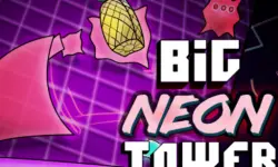 Big NEON Tower VS Tiny Square