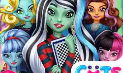 Monster Girls High School Squad background