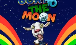 Goat to the moon background