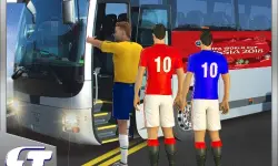Bus Transport Footbal Players