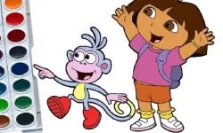 Dora The Explorer Coloring Book