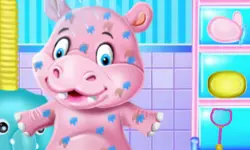 Baby Hippo Bath Time