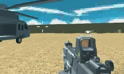 Blocky Combat Swat Vehicle Desert