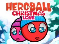 Red Ball Christmas love background