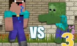 Minecraft Noob vs Zombies 3