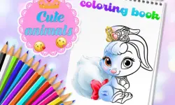 Cute Animals Coloring Book