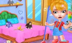 Baby Doll House Cleaning Game
