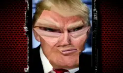 Trump Funny face HTML5 background