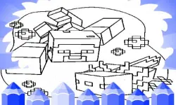 Axolotl Minecraft Coloring Pages