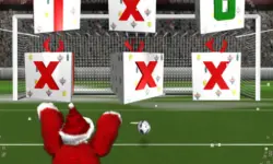 Santa kick Tac Toe