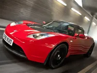 Tesla Roadster Puzzle background
