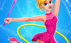 Gymnastic SuperStar Girls Dress Up background