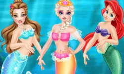 Princess First Aid In Mermaid Kingdom background