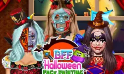 BFF Halloween Face Painting