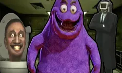 Grimace Shake Escape Skibidi and Cameraman