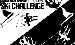 Black  amp; white ski challenge