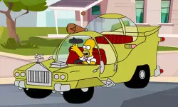 The Simpsons Car Jigsaw background