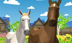 Horse Family Animal Simulator 3D background