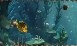 Endless fish fun background