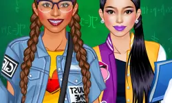 College Student Girl Dress Up