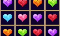 Sliding Hearts Match 3 background