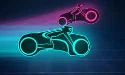 Neon Slither Sim background