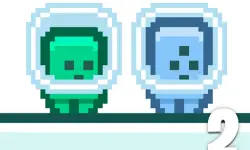 Green and Blue Cuteman 2