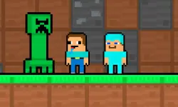 Noob and Pro Monster School background