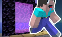 Noob Steve Parkour background