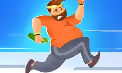 Fat man parkour background