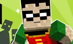 teen titans go minecraft teenage runner 3d