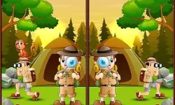 Spot 5 Differences Camping