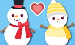 Love Snowballs Xmas background