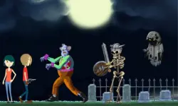 Creepy Clowns in the Graveyard