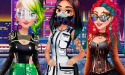 Cyberpunk City Fashion