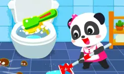 Baby Panda House Cleaning