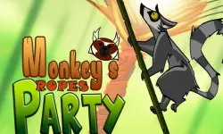 Monkeys ropes party
