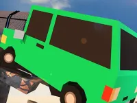 Broken Bridge Car Driving background