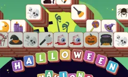 Halloween Mahjong Tiles background