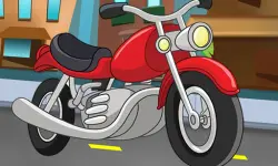 Cartoon Motorbike Jigsaw