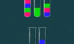 Water Sorting Color in the bottle
