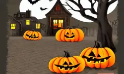 Haunted Halloween Hidden Object background